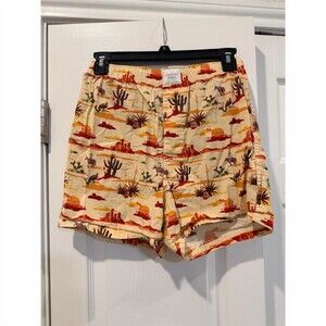 American Eagle Men's Boxer Shorts XS Beige Desert Western Cowboy Cactus